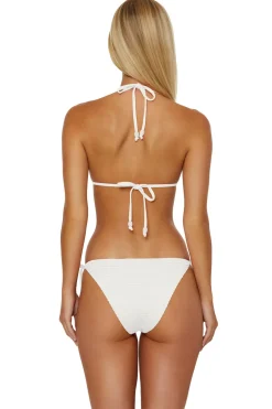 Textured Triangle Bikini Top