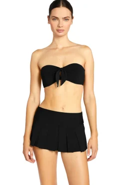 Tie Front Bandeau Bikini Top