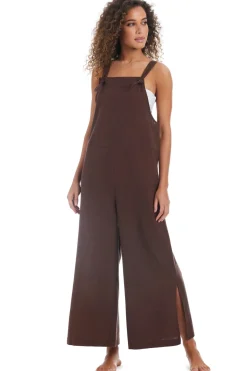 Tie Front Beach Overalls