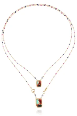 Totem Enamel Scapulaire Necklace