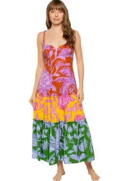 Tropical Swing Midi Dress