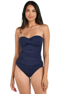 Twist Bandeau Tankini Top