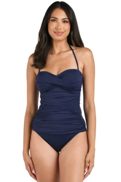 Twist Bandeau Tankini Top