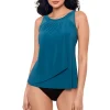 Ursula Mesh Underwire High Neck Tankini Top