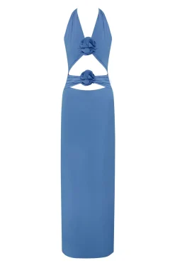 Vaupes Halter Maxi Dress