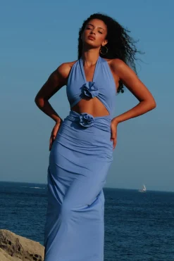 Vaupes Halter Maxi Dress