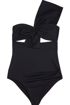 Venice Knot Tie Asymmetrical One Piece Swimsuit
