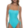 Wave Chaser Lace-Up One Piece Swimsuit
