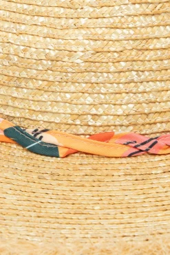 Wheat Straw Fedora Hat