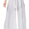 Wide Leg Bow Tie Pants