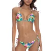 Wild Blooms Triangle Bikini Top
