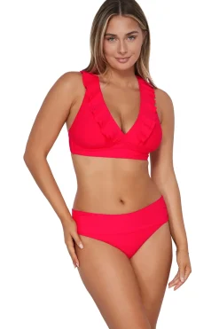 Willa Wireless Bralette Bikini Top (D+ Cup)