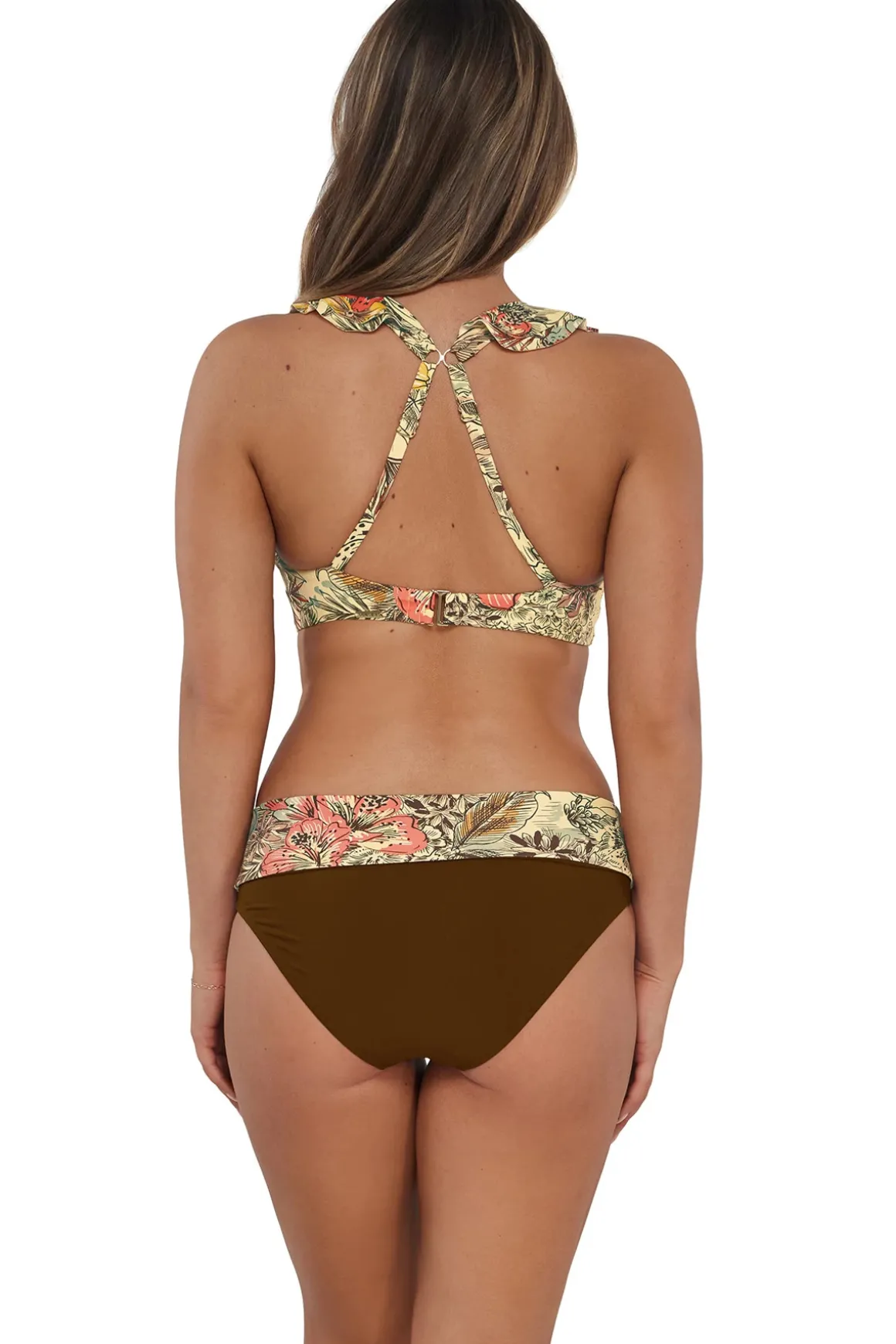 Willa Wireless Bralette Bikini Top (D+ Cup)